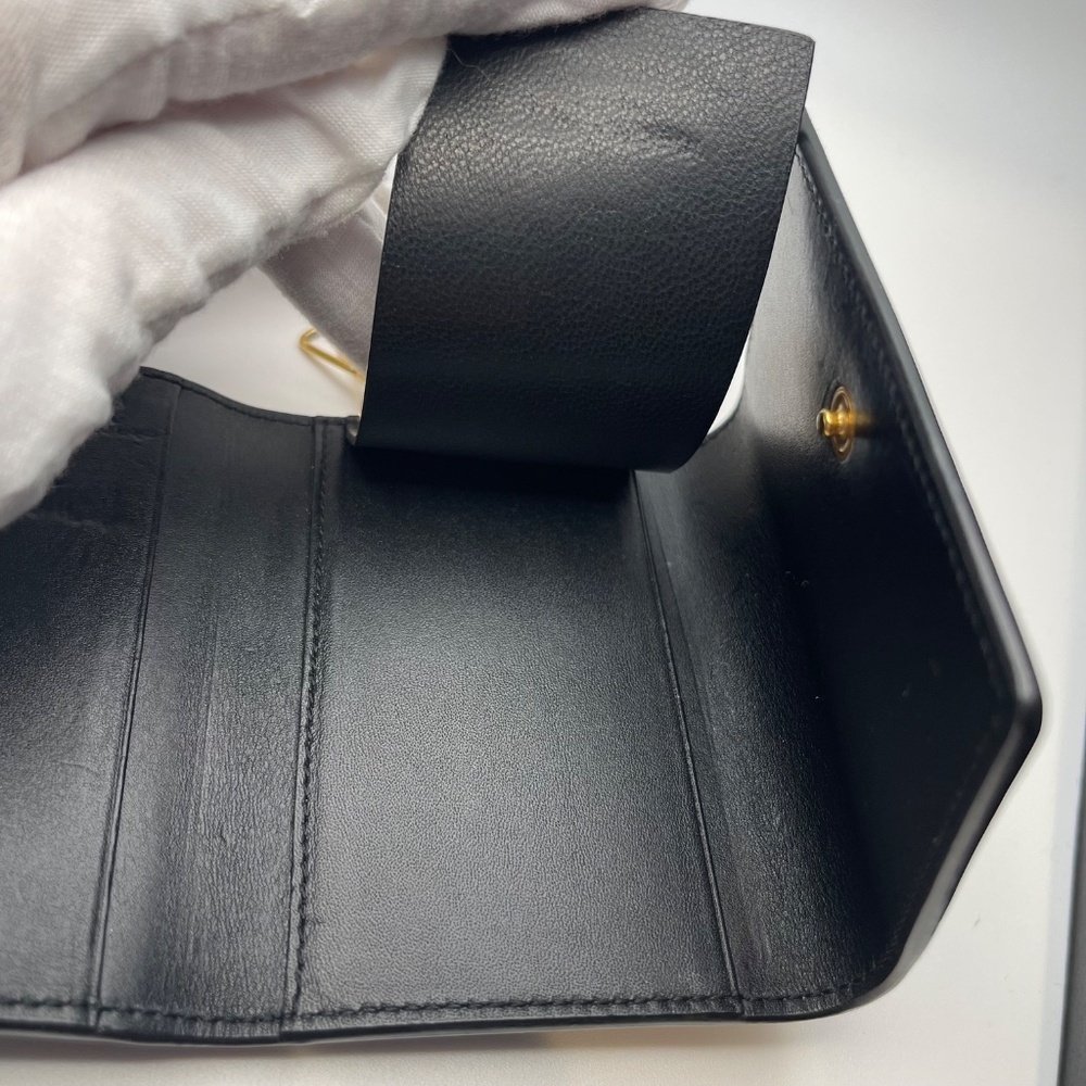 Saint Laurent 6 Row Black Leather Key Case - Preowned - Picture 12 of 15
